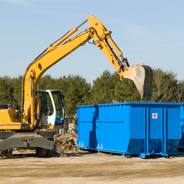 are there any restrictions on where a residential dumpster can be placed in Sunman Indiana